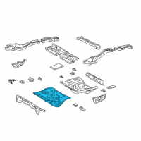 OEM 2002 Toyota Camry Center Floor Pan Diagram - 58211-06080