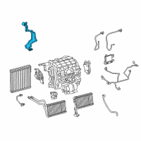 OEM Toyota Prius Prime Pipe Assembly Diagram - 88705-47050