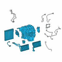 OEM Toyota Prius Prime Evaporator Assembly Diagram - 87050-47400