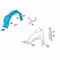 OEM 2015 Honda CR-V Fender Assembly Left, Front Diagram - 74150-T0A-A00