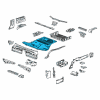 OEM 2021 Chevrolet Camaro Rear Floor Pan Diagram - 84712066