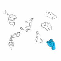 OEM Oldsmobile Aurora Side Transmission Mount Diagram - 25695932