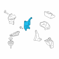 OEM 2002 Buick LeSabre Bracket Asm-Engine Mount Diagram - 25740662