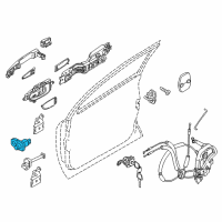 OEM Nissan Switch Assy-Door Diagram - 25360-KA60A