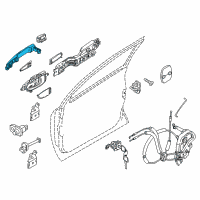 OEM 2013 Infiniti QX56 Grip-Outside Handle Diagram - 80640-1LA0A