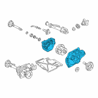 OEM 1997 Chevrolet S10 Carrier Asm, Front Differential Diagram - 26054450
