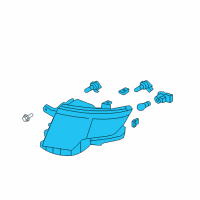 OEM Ford Edge Composite Headlamp Diagram - 7T4Z-13008-B