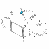 OEM 2018 Hyundai Accent Filler Neck Assembly-Radiator Diagram - 25329-F9100