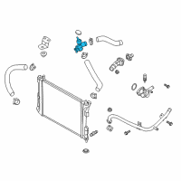 OEM 2022 Hyundai Accent Filler Neck Assembly-Radiator Diagram - 25329-F9100