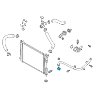 OEM Kia Optima Gasket-Heater Pipe Diagram - 254522B000