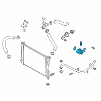 OEM 2019 Kia Rio Control Assembly-COOLANT Diagram - 256002B600