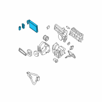 OEM 2007 Nissan Sentra EVAP Assembly-Front, W/EXP Valve Diagram - 27280-ZE80A