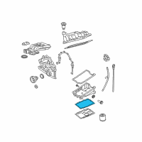 OEM 2008 Ford Explorer Lower Oil Pan Gasket Diagram - 4L2Z-6710-AA