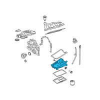 OEM Ford Explorer Sport Upper Oil Pan Diagram - 1L5Z-6675-AA