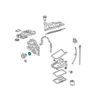 OEM Ford Explorer Sport Timing Cover Front Seal Diagram - 5H2Z-6700-AA