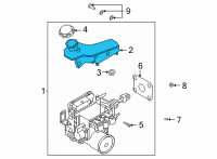 OEM Hyundai Sonata Reservoir-Master Cylinder Diagram - 58511-L5000