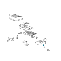 OEM Chevrolet Seat Switch Knob Diagram - 15222984