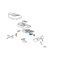 OEM 2010 Cadillac Escalade EXT Adjust Switch Diagram - 12451497