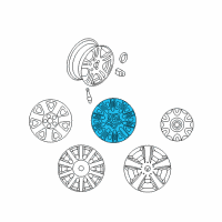 OEM Chrysler Sebring Wheel Cover Diagram - 4782273AE