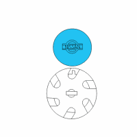 OEM 2002 Nissan Quest Disc Wheel Cap Diagram - 40315-7B241