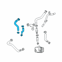 OEM 2019 Cadillac XT4 Inlet Hose Diagram - 55487351