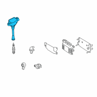 OEM Nissan Altima Ignition Coil Assembly Diagram - 22448-6CA1A