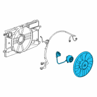 OEM Chevrolet Cruze Fan Assembly Diagram - 13427160