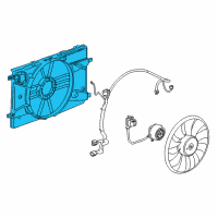 OEM 2012 Buick Verano Fan Shroud Diagram - 13360890