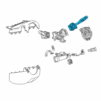 OEM 2018 Chevrolet Cruze Wiper Switch Diagram - 39128811