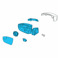 OEM Ford Focus Mirror Assembly Diagram - CP9Z-17682-EA