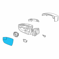 OEM 2016 Ford Focus Mirror Glass Diagram - CM5Z-17K707-E