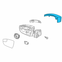 OEM 2014 Ford Escape Mirror Cover Diagram - CP9Z-17D742-BA