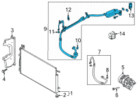 OEM Kia K5 Suction Tube Assembly Diagram - 97775L3300