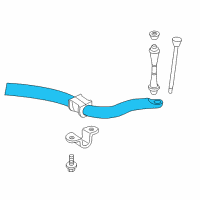 OEM Mercury Mountaineer Stabilizer Bar Diagram - 4L2Z-5482-DA