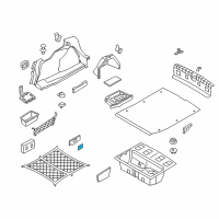 OEM 2013 BMW ActiveHybrid 3 Handle, Lateral Trunk Trim Panel Diagram - 51-47-7-124-457