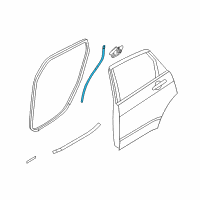 OEM 2010 Ford Focus Rear Weatherstrip Diagram - 8S4Z-5428124-A