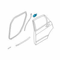 OEM 2009 Ford Focus Upper Weatherstrip Diagram - 8S4Z-5425355-A