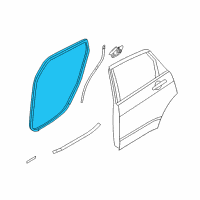 OEM 2008 Ford Focus Door Weatherstrip Diagram - 8S4Z-54253A10-A