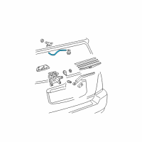 OEM Toyota Echo Reservoir Hose Diagram - 90446-07001