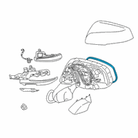 OEM 2020 Toyota RAV4 Mirror Glass Diagram - 87961-42E00