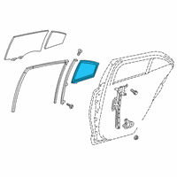 OEM 2021 Toyota Corolla Glass Weatherstrip Diagram - 68189-02230