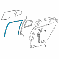 OEM 2022 Toyota Corolla Run Channel Diagram - 68142-12341