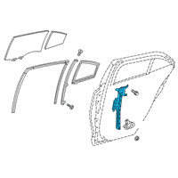 OEM 2022 Toyota Corolla Window Regulator Diagram - 69803-02341