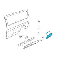 OEM 2002 Chevrolet Express 1500 Door Moldings Diagram - 15072513