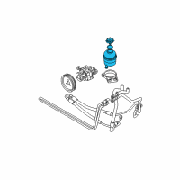 OEM BMW 528xi Power Steering Fluid Reservoir Diagram - 32-41-6-851-217