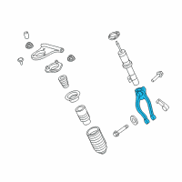 OEM 2008 Ford Fusion Strut Mounting Fork Diagram - 4M8Z-3462-B