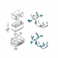 OEM 2016 Ford F-150 Positive Cable Diagram - FL3Z-14300-A