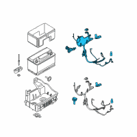 OEM Ford F-150 Positive Cable Diagram - GL3Z-14300-A