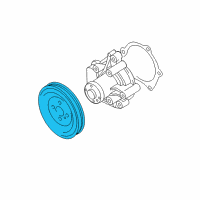 OEM Hyundai Pulley-Coolant Pump Diagram - 25221-23040