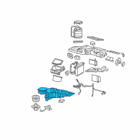 OEM Chevrolet Avalanche Case-Heater & A/C Evaporator & Blower Lower Diagram - 20883396